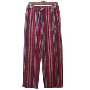 New England Patriots NFL Team Plaid Lounge Pants Red Multi Size L